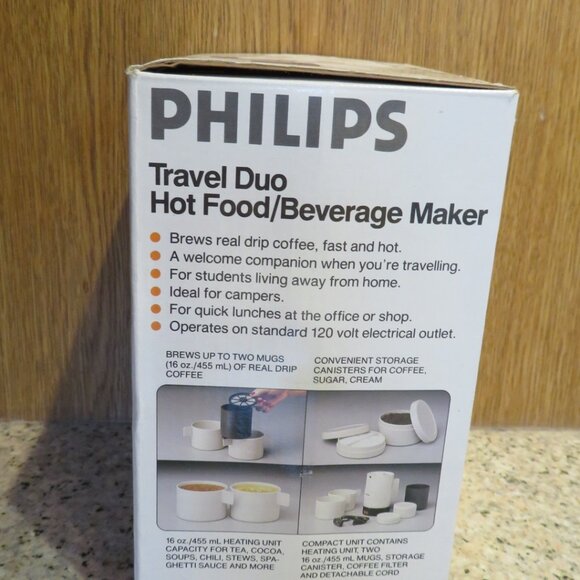 Philips Travel Duo Hot Food/Beverage Maker Model TC2200 (K754) - Picture 2 of 10